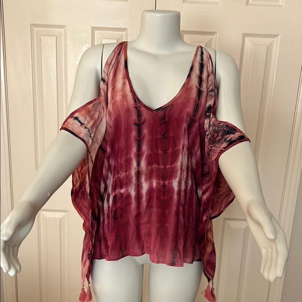Love Stitch Pink Tie-Dye ‘NWT’ Blouse Sz: M